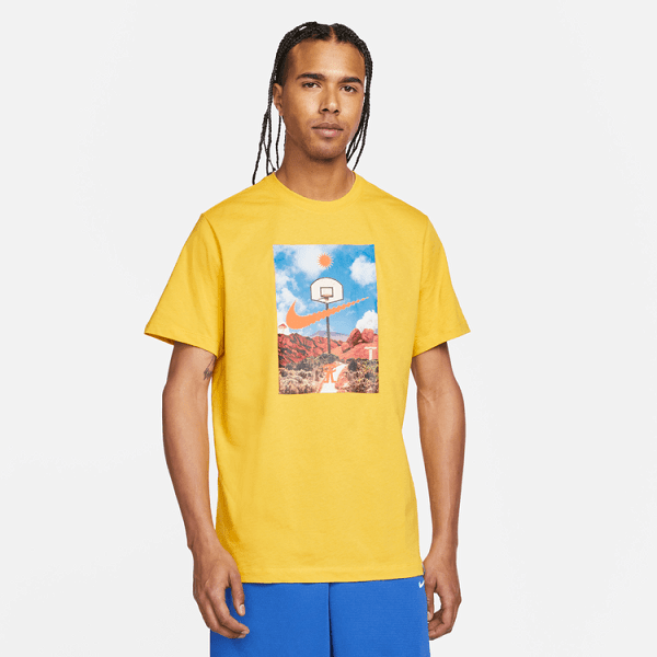 Nike Basketball T-Shirt Yellow - DQ1909