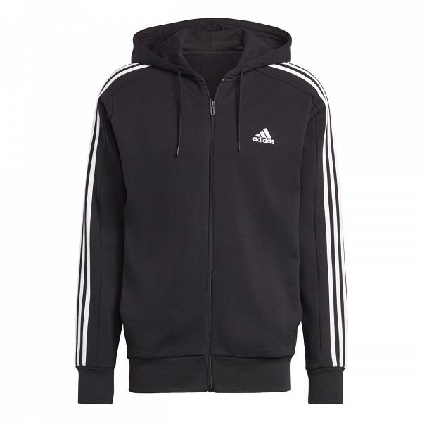 ESSENTIALS FRENCH TERRY 3-STRIPES FULL-ZIP - IC0433