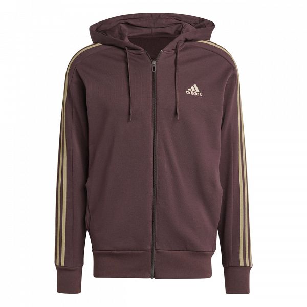 ESSENTIALS FRENCH TERRY 3-STRIPES FULL-ZIP - IX0175